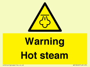 Warning Hot steam